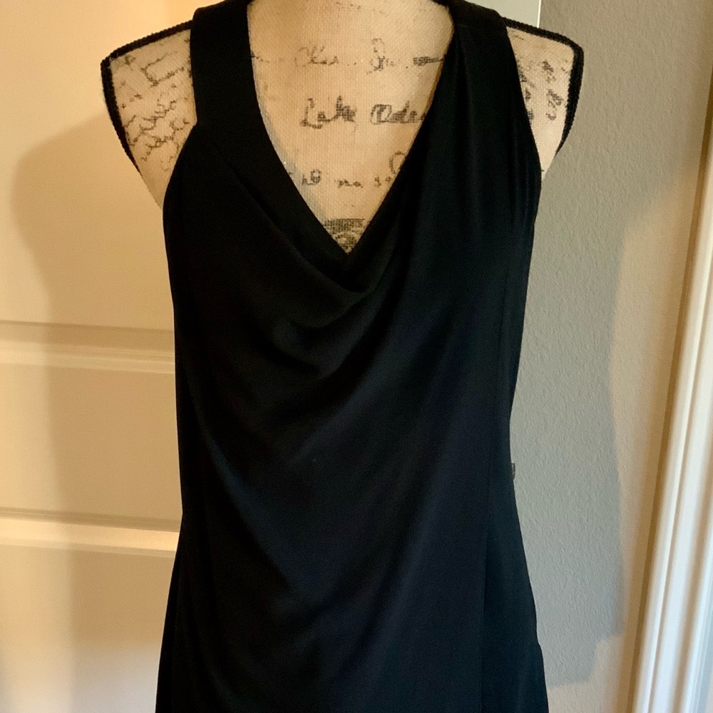 White House Black Market black sleeveless blouse, size small.